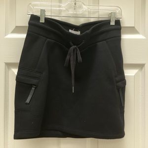 Helmut Lang Drawstring Zippered Pocket neoprene-like Casual Skirt (MEDIUM)